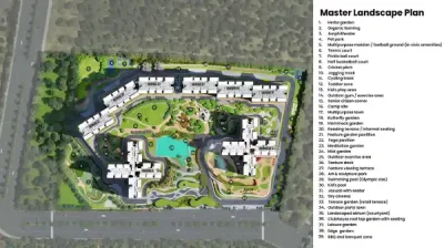 Purva Northern Lights Apartment Masterplan by Puravankara Limited located at KIADB Aerospace Park, Bagalur, Bangalore Karnataka